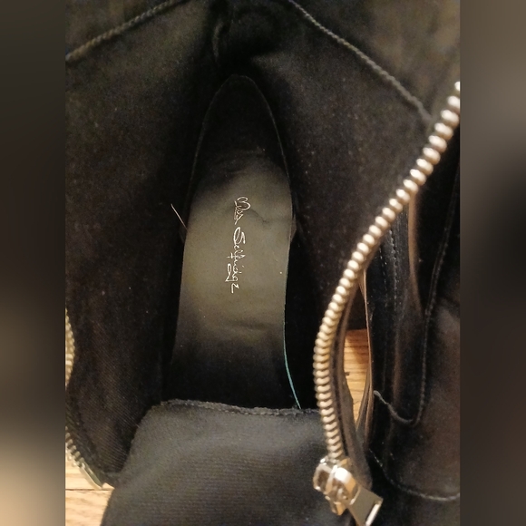 ASOS Miss Selfridge NWOB Black Zipper Punk Steam Grunge Indie Rock Boots 6 UK 4 - Picture 12 of 16
